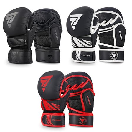 MMA-handskar/kontroll & komfort/trippelstöd & stötdämpning