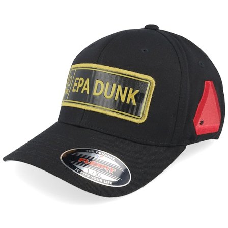 Iconic - Epa Dunk Gold Registreringsskylt Black Flexfit Flexfit Black Cap - @ Hatstore