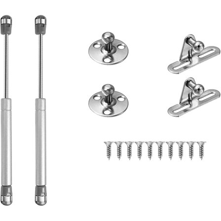 Gasfjädrar för köks- eller skåpdörrar, dämparkolvar för upp-och-ner-dörr, skåp 2-pack (60N)