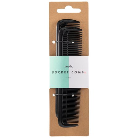 Needs Pocket Comb 2 stk., Hår, Børster & Accessories, Kamme