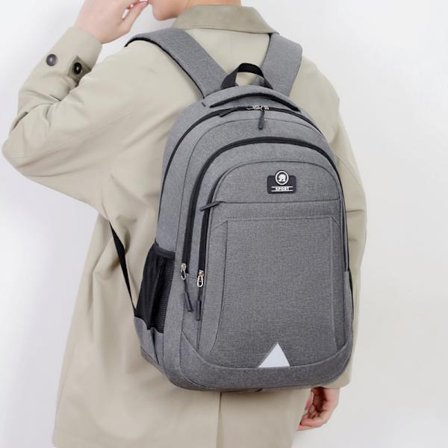 Stöldskydd Laptop Ryggsäck Reseryggsäckar med USB-laddningsport för Kvinnor Män College Ryggsäck Datorväska Passar 17 Tums Laptop, Svart