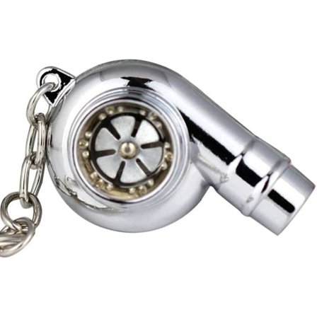 Kreativ Ærme Spindende Turbo Turbine Turbolader Nøglering Nøglekæde Nøglemærke Nøgleholder Laver Rigtig Hvæsende Lyd.-tfrf