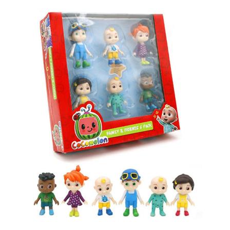 6-pak Cocomelon Action Figur Legetøjsmodel Dukke
