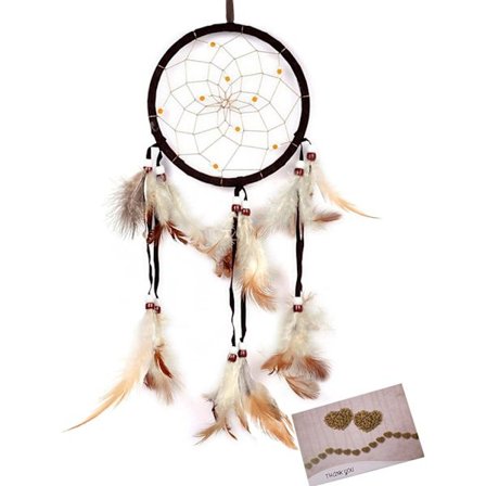 Dream Catcher Väggdekor Heminredning Vägghängande , Brun 9*9*35cm,