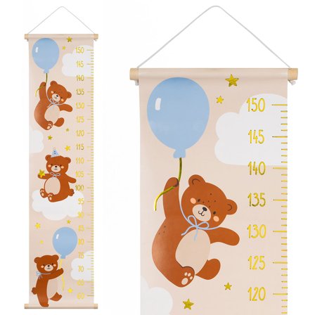 Längdmätare för Vägg Teddybjörn