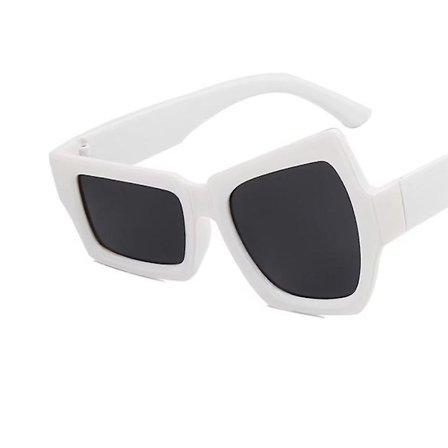 Wabjtam Sjove fest solbriller asymmetriske firkantede stel Nyhed briller