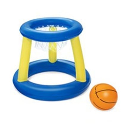 Uppblåsbar Pool Volleyboll Set med Volleybollnät Bågar Förtjockad Säker Bärbar Uppblåsbar Pool Spel Set 52418