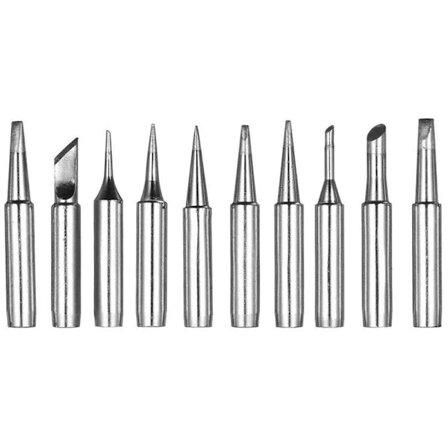 10 kpl 900M Vaihtokärjet Juotoskolvi Betterlife,Juotoskärkisarja Hakko, Radio Shack, TENMA, ATTEN, Rapid, Aoyue, Yihua Juotosasemalle