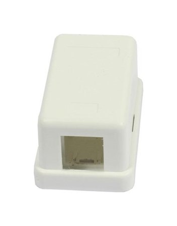 SYNERGY Keystone,Modulträger, AP Dosen für 1xTP-Modul, Reinweiss, Synergy 21,