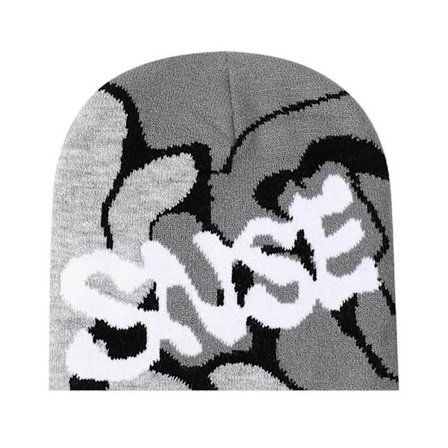 Varm Vinterhue Streetwear Brev Strikket Hue Sceneoptrædener Vinterhue til Mænd og Kvinder kaffe