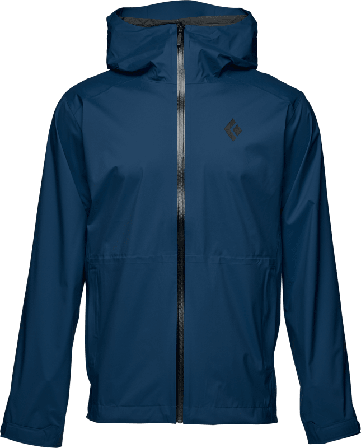Black Diamond Men's Stormline Stretch Rain Shell Men rain jackets Blue L
