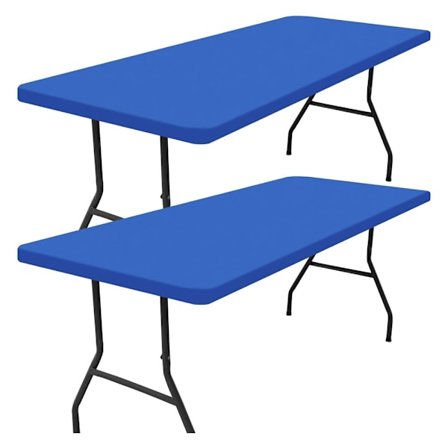 Set med 2 rektangulära picknickdukar, för 4-fots bord