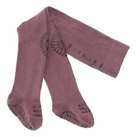 GoBabyGo Kravle Strømperbukser i Tyk Bomuld Misty Plum 6-12 mdr., Tøj & Bolig, Børnetøj, Børnestrømpebukser