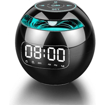 2024 Kelloradio, digitaalinen yöpöydän herätyskello, digitaalinen kello, kannettavat Bluetooth-kaiuttimet, FM-kelloradio