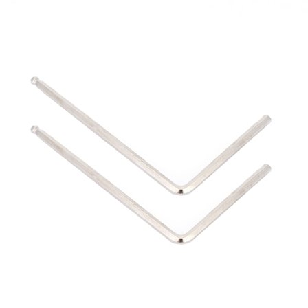2 stk. Umbrakonøkkel for truss rod 4 mm / 5 mm kuleende for Martin akustisk gitar (sølv 5 mm)