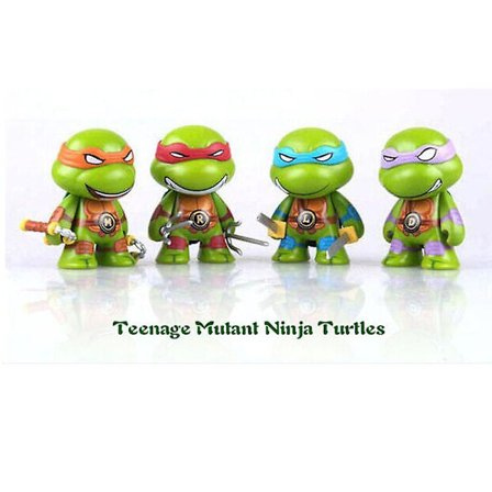 4 kpl/setti Teenage Mutant Ninja Turtles -toimintafiguurien lelusetti Keräilylelut Koti sisustus Lahjat lapsille Aikuisille