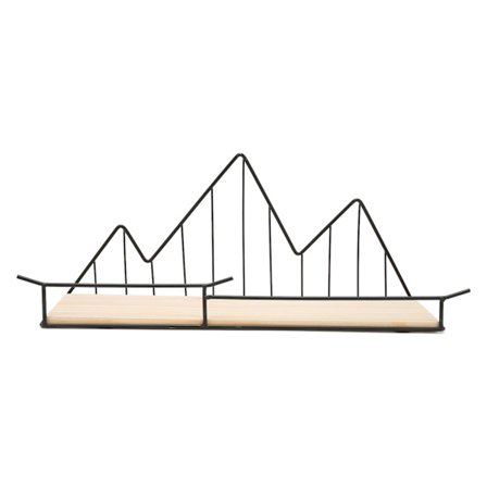 Salon myymälän hylly Yksinkertainen geometrinen linja Seinähylly Eteisen seinälle Keittiöön