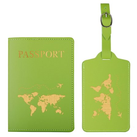 2 stk. Pas Holder Bagagemærke, Pas Holder og Sæt til Par Bryllupsfest Bryllupsrejser