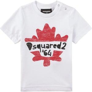 Kids - Dsquared2 White Maple Logo T-Shirt 12 Months - Tops - 12 months - White