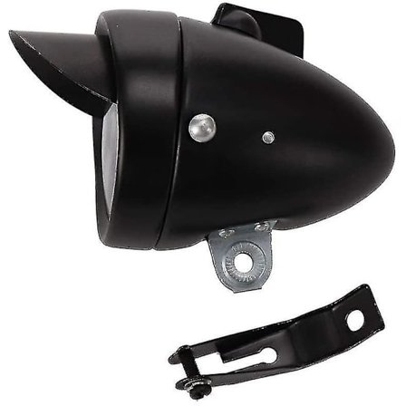 Cykellys, Retro Cykellys Cykel Metalhus Cykellys Forlygter Til Cykel (1 Stk, Sort)