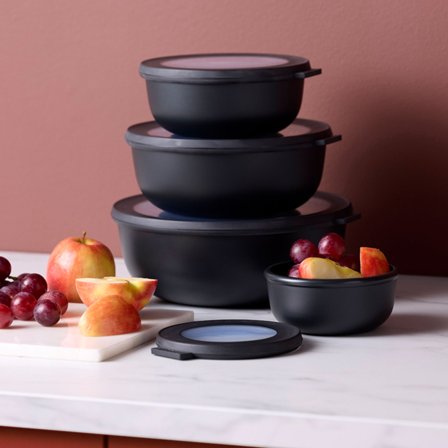 Mepal Cirqula bollesett lav 4 stk, svart