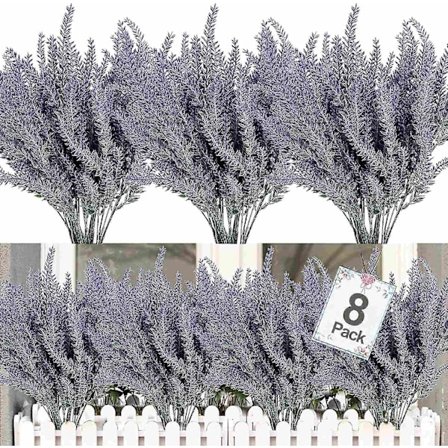 8 kpl Tekokukka-kukkia, keinotekoisia, kimppuja, kodin sisustukseen