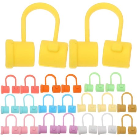 50 stk. sugerørdeksler, stopper, sugerørtopper i silikon