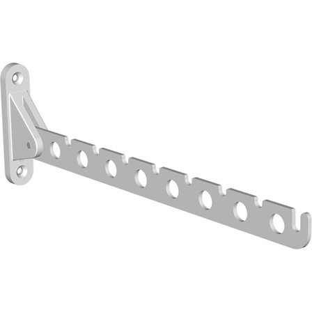 Aktivitetskrok i rostfritt stål, hotellkrok, fällbar krok upp och ner