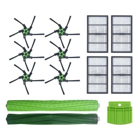 1 Par Rullborste, 6 Sidoborstar, 4 HEPA-filter och 1 Baffel för iRobot Roomba S9 (9150) / S9 Plus (9550) Dammsugare
