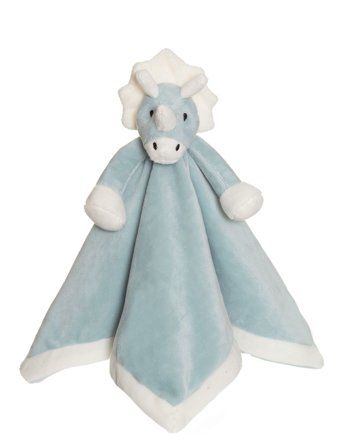 Teddykompaniet Diinglisar, Blankie, Dino, Teal - Blue - 35X35CM