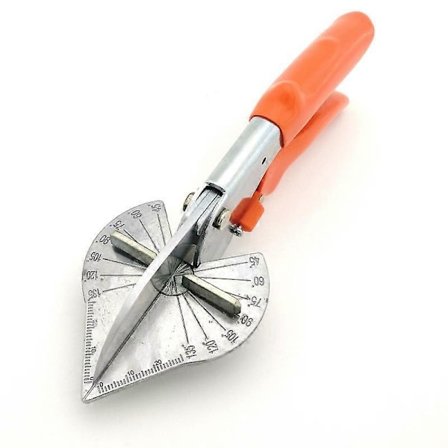 Multi-vinkel gjærsaks, 45-135 graders justerbare vinkel meisler, håndverktøy for kutting av mykt tre, plast 22.5*7cm oransje