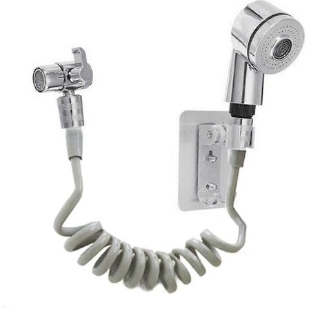 Brusesæt med slange, fuld bruser med 1,5 m krom bruseslange og vandhanedeler HFF