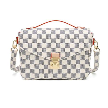 Kvinnor Rutig Handväska Axelväska Tote Pouch Messenger