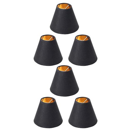 6x Lille Lampeklokke Chandelier Shade Lille Lampeklokke Klips Til Lysfatpære Bord Chandelier Wa