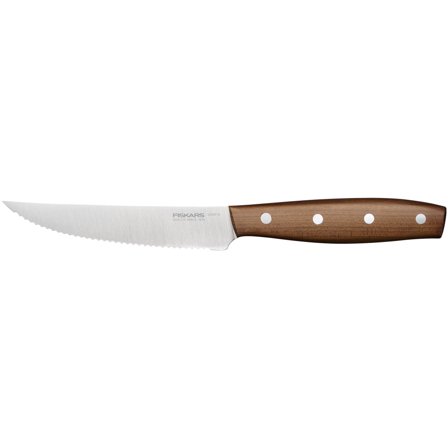 Fiskars Folken tomatkniv 12 cm - Rustfrit stål, træ | KitchenOne