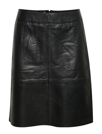 Cuberta Leather Skirt Black Culture