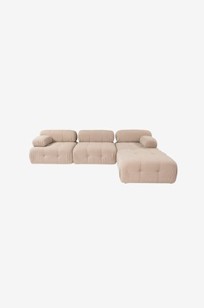 Hanah Home - Hjørnesofa Puca 4-seter - Natur - Hjørnesofaer - Fra Homeroom