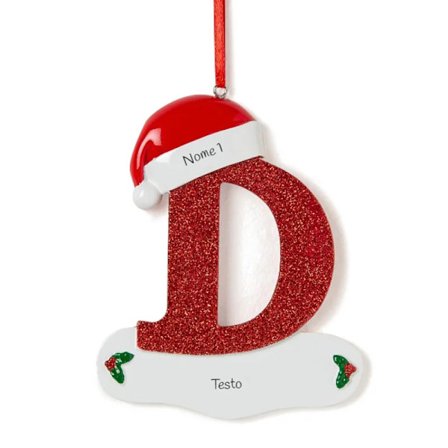 Mub- Custom DIY Name Letters A-Z Christmas Resin Pendant Decoration Trendy Christmas Tree Ornament