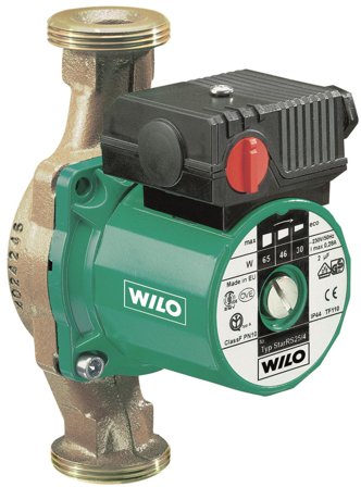 Wilo Star-Z 20/7 150 Varmtvannspumpe eksklusive koblinger, Vann
