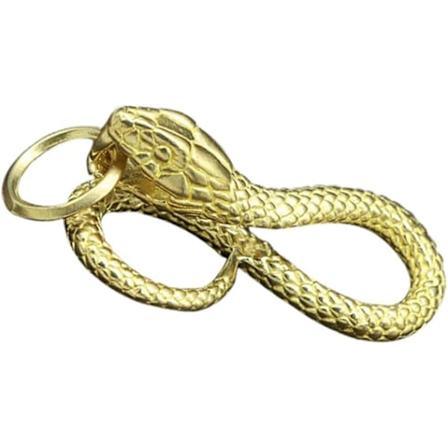 Slange nøkkelring kobber dyre nøkkelring vintage retro rustikk antikk nøkkel sjarm ryggsekker lommebok bilnøkkel anheng smykker gaver