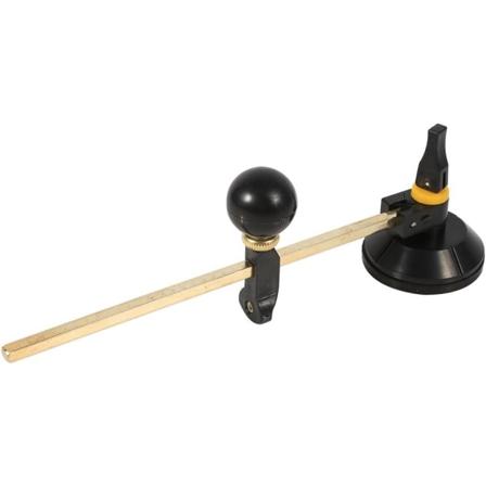 Sirkulær glasskutter med sugekoppskjæringsverktøy, diamantslipt