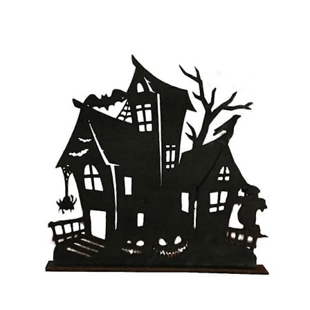 Spøkelseshus Tresiluett 3D Dekorasjon (Sett med 12)
