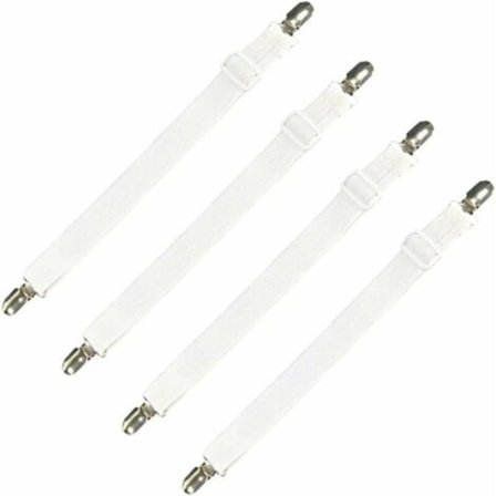 Lagnfastgørelser, Sopito 4 stk. justerbare elastiske lagenstropper kraftige lagenholdere seler til madrasser monterede lagner flade lagner,