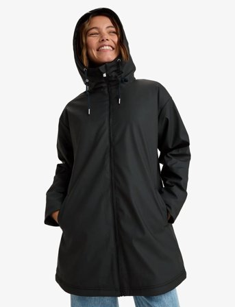 Roxy Rain Road Polar Zip - Black - L