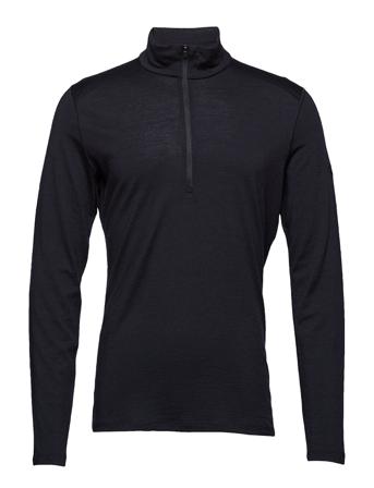 Men 200 Oasis Ls Half Zip Base Layer Tops Svart Icebreaker