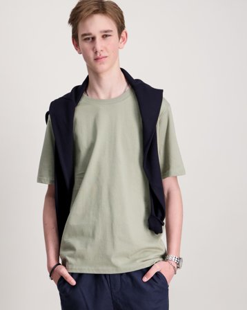 LMTD NLMFAGEN SS L TOP Grå Topper/Bluser Gutt - Kids Brand Store