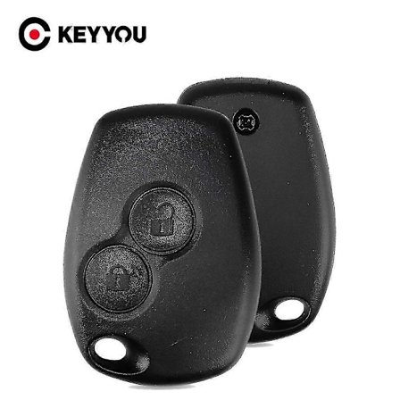 2 Knaps Nøglehus Til Renault Megane Modus Espace Laguna Duster Logan Dacia Sandero Fluence Clio Kangoo Uden Blad
