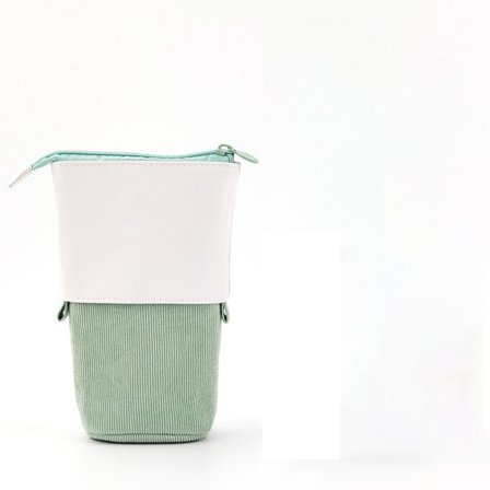 Teleskopisk pennfodral, Grön 2-i-1 Retractable Pennfodral, Sc