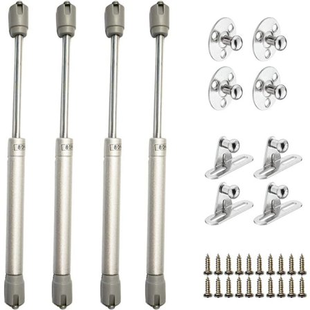 4 stk. 80N Gassfjær, Hydraulisk Fjær, Møbeldemper for Skap, Bokhyller og Møbler