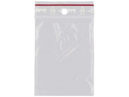 GRIPPIE Blixtlåspåse 60x80mm 1000/fp - Lyreco - Emballage och lagerutrustning - Blixtlåspåsar - Utan Skrivfält